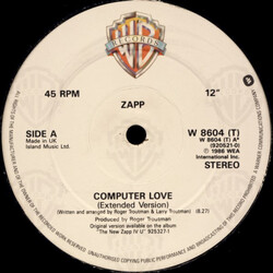 Zapp Computer Love / It Doesn't Really Matter Vinyl 12" USED