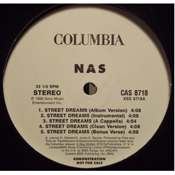Nas Street Dreams Vinyl 12" USED