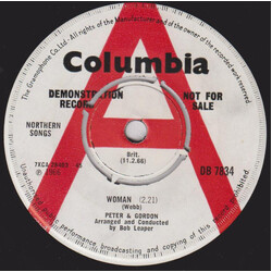 Peter & Gordon Woman Vinyl 7" USED