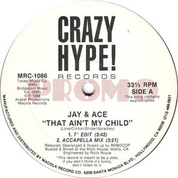 Jay & Ace That Ain't My Child USED VINYL 12INCH PROMO
