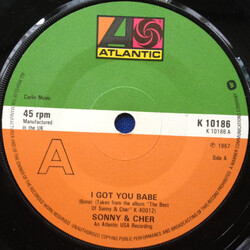 Sonny & Cher I Got You Babe Vinyl 7" USED