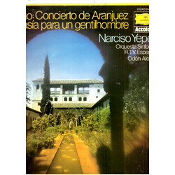 Joaquín Rodrigo / Narciso Yepes / Orquesta Sinfónica De RTVE / Odón Alonso Concierto De Aranjuez / Fantasía Para Un Gentilhombre Vinyl LP USED