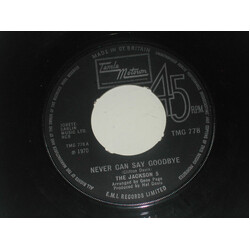 The Jackson 5 Never Can Say Goodbye Vinyl 7" USED