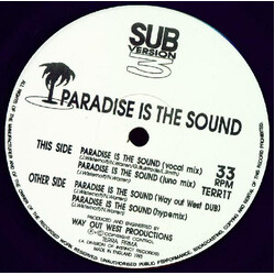 Sub-Version 3 Paradise Is The Sound Vinyl 12" USED
