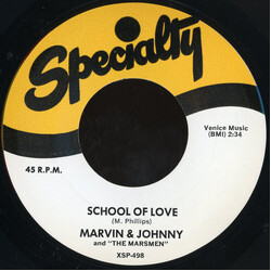 Marvin & Johnny / The Marsmen (2) School Of Love / Boy Loves Girl Vinyl 7" USED