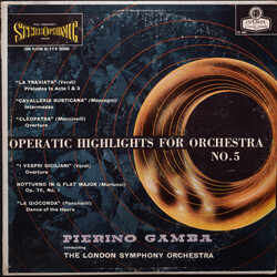 Pierino Gamba Operatic Highlights For Orchestra - No. 5 Vinyl LP USED