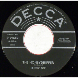 Lenny Dee (2) Flea Hop Boogie / The Honeydripper Vinyl 7" USED