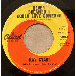 Kay Starr Never Dreamed I Could Love Someone Vinyl 7" USED