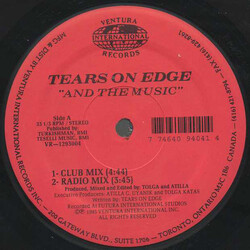 Tears On Edge And The Music Vinyl 12" USED