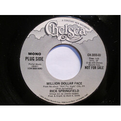 Rick Springfield Million Dollar Face Vinyl 7" USED