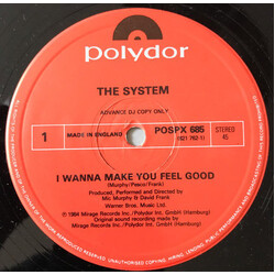 The System I Wanna Make You Feel Good Vinyl 12" USED