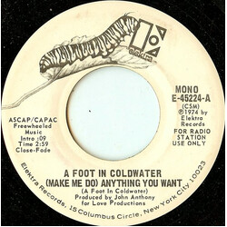 A Foot In Coldwater (Make Me Do) Anything You Want Vinyl 7" USED