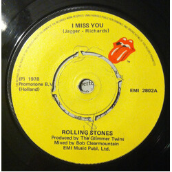 The Rolling Stones Miss You Vinyl 7" USED