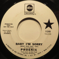 Phoenix (52) Baby I'm Sorry (What Else Can I Say) Vinyl 7" USED