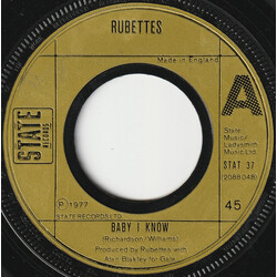 The Rubettes Baby I Know USED VINYL 7INCH 45 RPM SINGLE