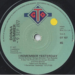 Donna Summer I Remember Yesterday USED VINYL 7INCH 45 RPM SINGLE