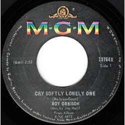 Roy Orbison Cry Softly Lonely One / Pistolero Vinyl 7" USED