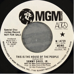 Sammy Davis Jr. / Mike Curb Congregation This Is The House Of The People Vinyl 7" USED