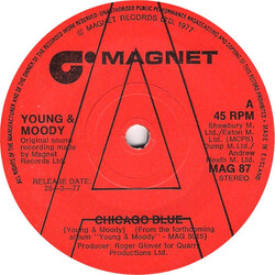 The Young & Moody Band Chicago Blue Vinyl 7" USED