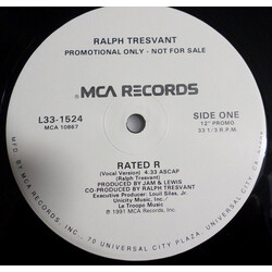 Ralph Tresvant Rated R Vinyl 12" USED