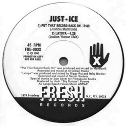 Just-Ice Put That Record Back On / LaToya Vinyl 12" USED