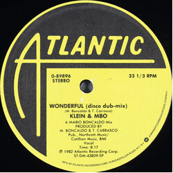Klein & M.B.O. Wonderful Vinyl 12" USED