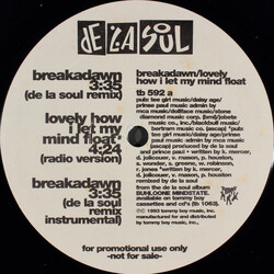 De La Soul Breakadawn / Lovely How I Let My Mind Float Vinyl 12" USED