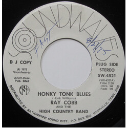 Ray Cobb / The High Country Band Honky Tonk Blues Vinyl 7" USED