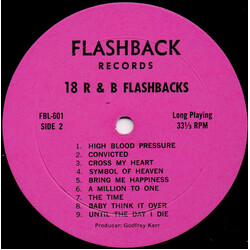Various 18 R & B Flashbacks Vinyl LP USED