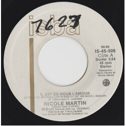 Nicole Martin Il Est En Nous L'Amour Vinyl 7" USED