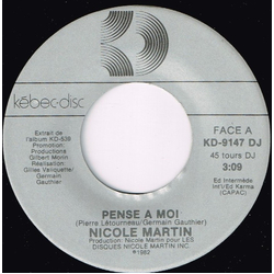 Nicole Martin Pense A Moi Vinyl 7" USED