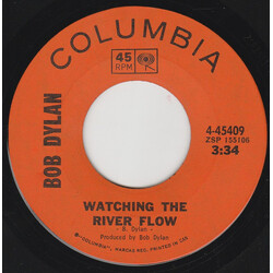 Bob Dylan Watching The River Flow Vinyl 7" USED
