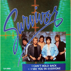 Survivor I Can't Hold Back Vinyl 7" USED