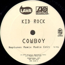 Kid Rock Cowboy Vinyl 12" USED