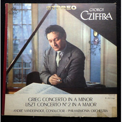 Edvard Grieg / Franz Liszt / Gyorgy Cziffra / André Vandernoot / Philharmonia Orchestra Concerto In A Minor / Concerto No. 2 In A Major Vinyl LP USED