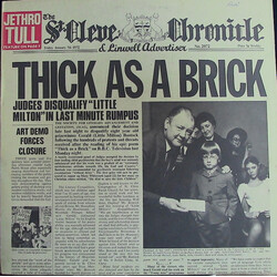 Jethro Tull Thick As A Brick Vinyl LP USED