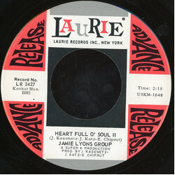 Jamie Lyons Group Heart Full O' Soul II / Gonna Have A Good Time Vinyl 7" USED