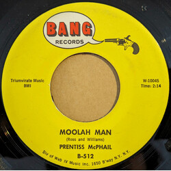 Prentiss McPhail Moolah Man / That's Where I'll Be Vinyl 7" USED