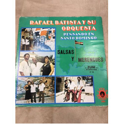 Rafael Batista y Su Orquesta Pensando En Santo Domingo Vinyl LP USED