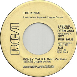 The Kinks Money Talks Vinyl 7" USED