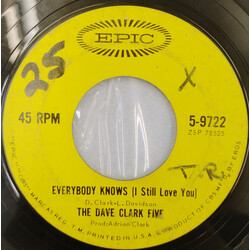 The Dave Clark Five Everybody Knows (I Still Love You) Vinyl 7" USED