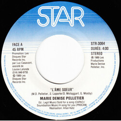 Marie Denise Pelletier L'âme Soeur USED VINYL 7INCH 45 RPM SINGLE