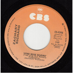 Zachary Richard Viens Nous Rejoind' Vinyl 7" USED