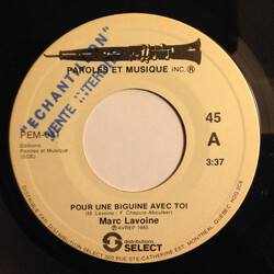 Marc Lavoine Pour Une Biguine Avec Toi USED VINYL 7INCH 45 RPM SINGLE
