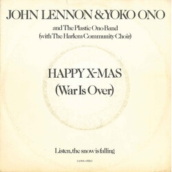 John Lennon & Yoko Ono / The Plastic Ono Band Happy Xmas (War Is Over) Vinyl 7" USED