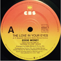 Eddie Money The Love In Your Eyes Vinyl 7" USED