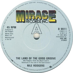Nile Rodgers The Land Of The Good Groove Vinyl 7" USED