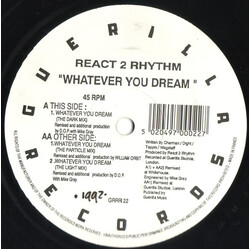 React 2 Rhythm Whatever You Dream Vinyl 12" USED