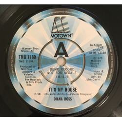 Diana Ross It's My House Vinyl 7" USED