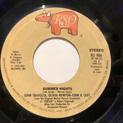 John Travolta / Olivia Newton-John / "Grease" Cast / Louis St. Louis Summer Nights / Rock 'N' Roll Party Queen Vinyl 7" USED